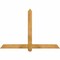 Ekena Millwork Eugene Rough Sawn Timber Gable Bracket, Western Red Cedar, 60"W x 40"H x 4"D x 4"F, 16/12 Pitch GBW060X40X0404EUG00RWR - alternate 1